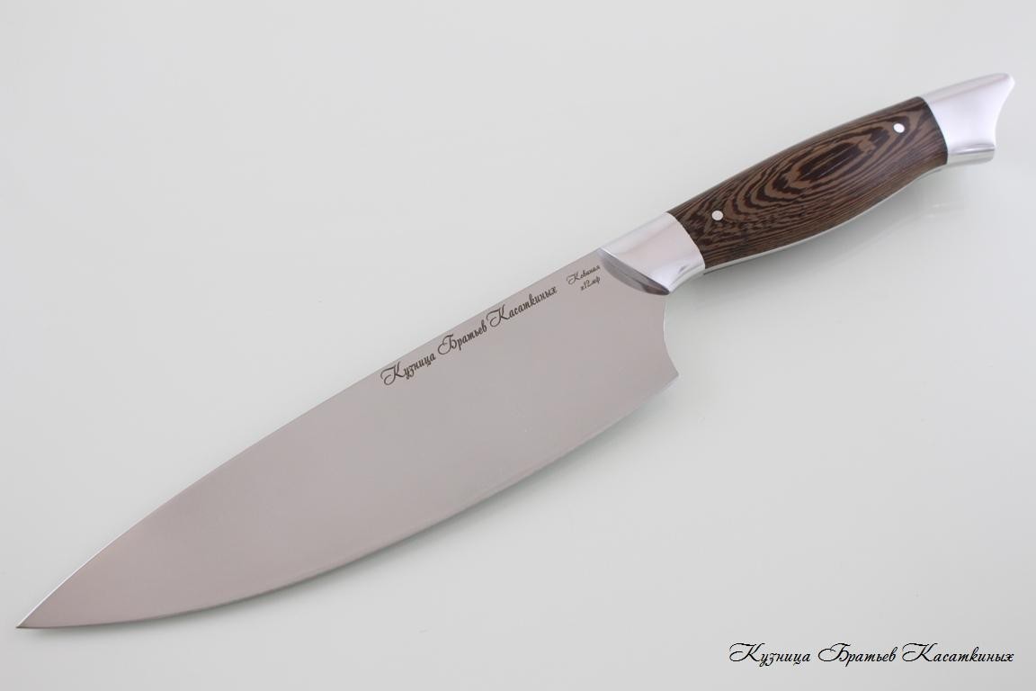   Kitchen Knife Set "Ratatouille". kh12mf Steel. Wenge Handle 