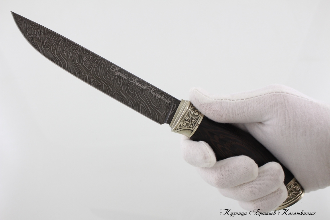 Hunting Knife "Lisa". Damascus Steel. Wenge Handle