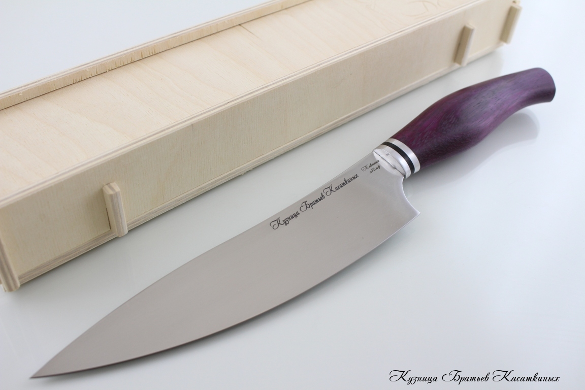 Chef's Knife "Master Chef 1". kh12mf Steel. Amaranth Handle 